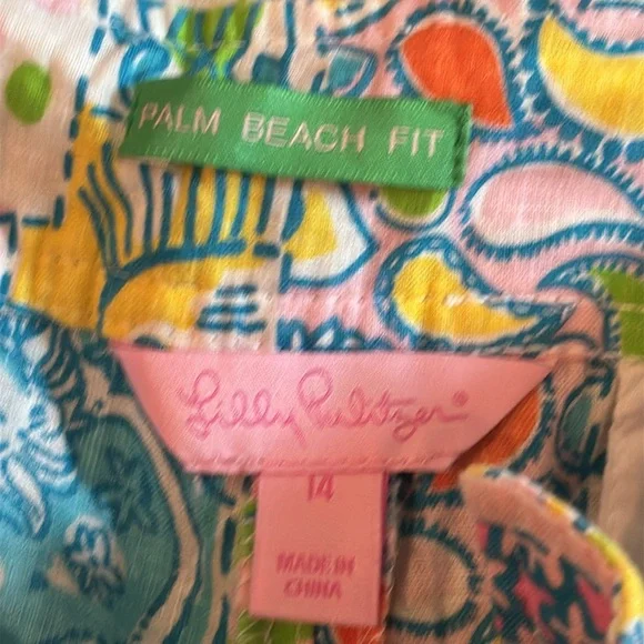 Lilly Pulitzer- Resort Pant Printed size 14 NWT - Picture 8 of 8